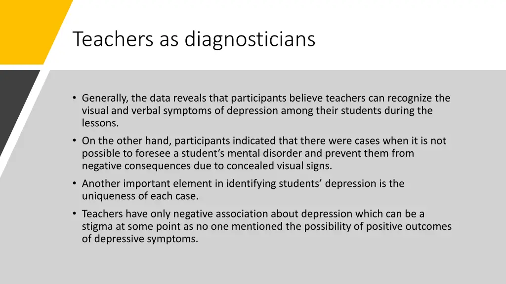 teachers as diagnosticians