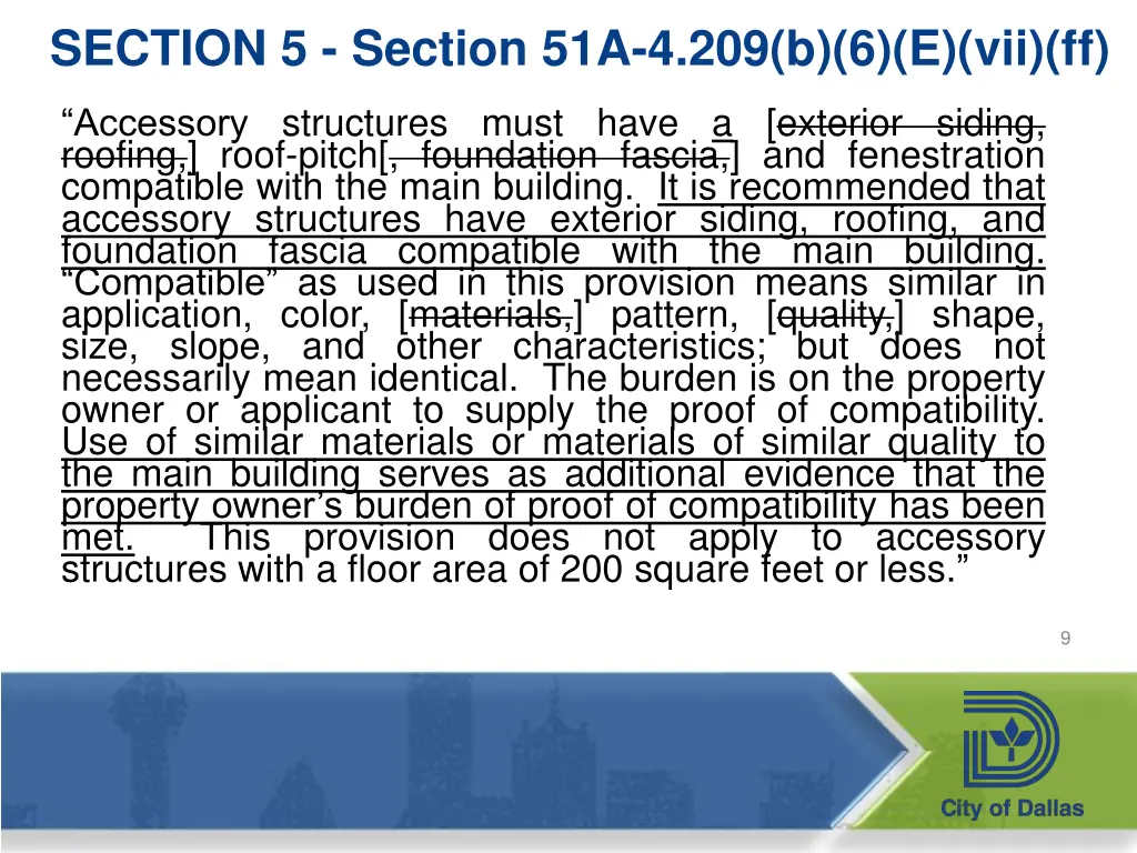 section 5 section 51a 4 209 b 6 e vii ff