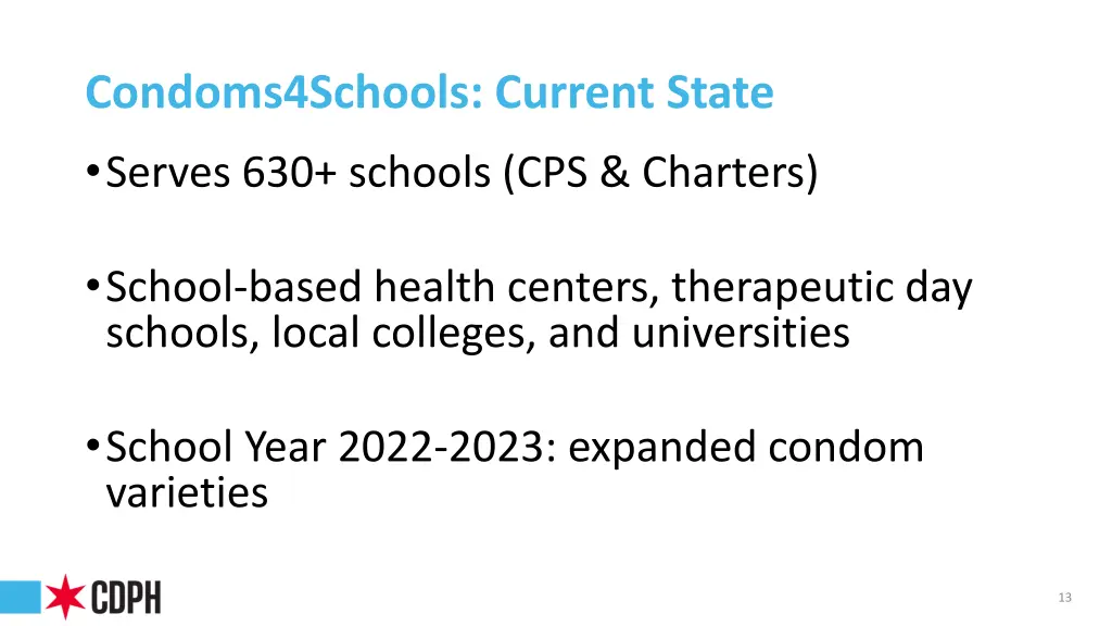 condoms4schools current state serves 630 schools