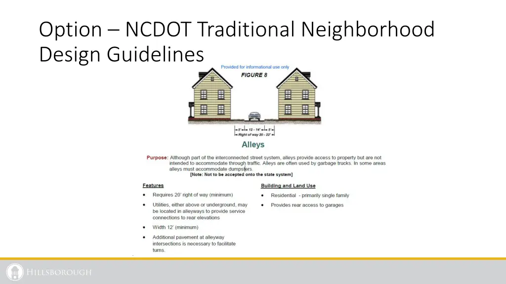 option ncdot traditional neighborhood design