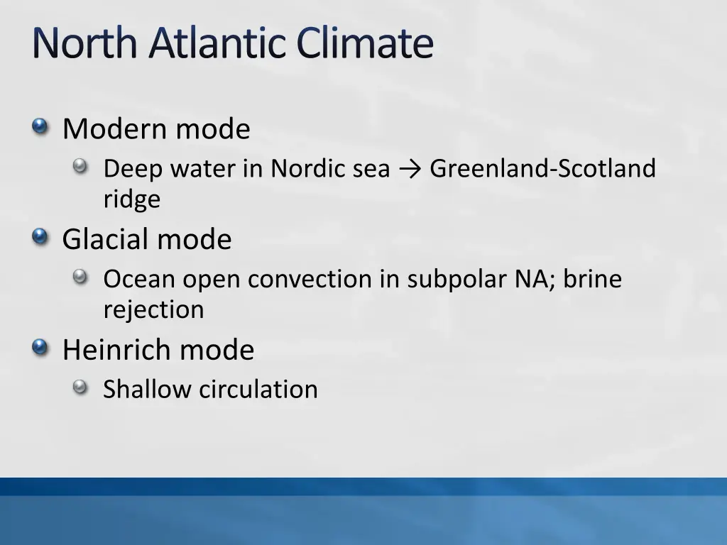 north atlantic climate