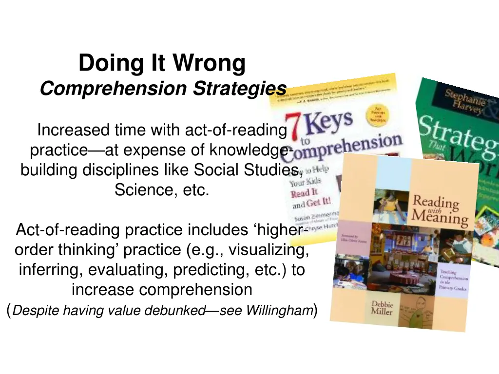 doing it wrong comprehension strategies