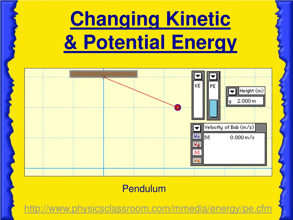 changing kinetic potential energy 6