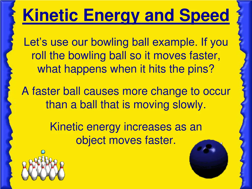 kinetic energy and speed