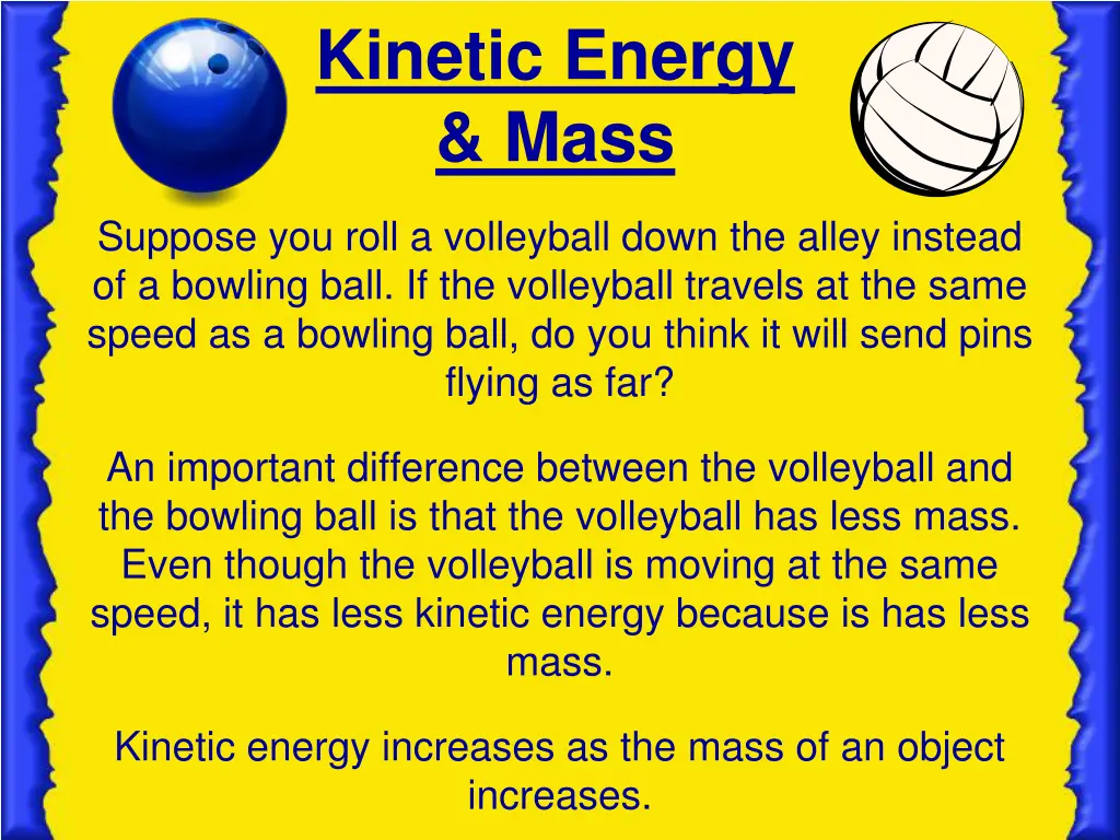 kinetic energy mass