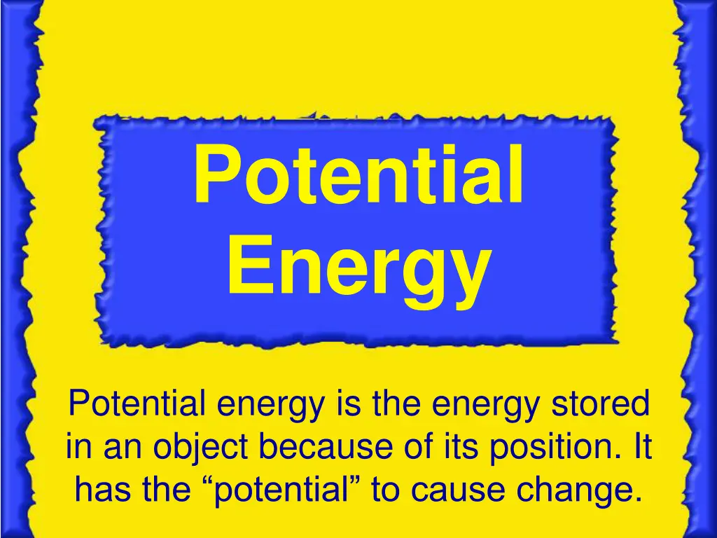 potential energy