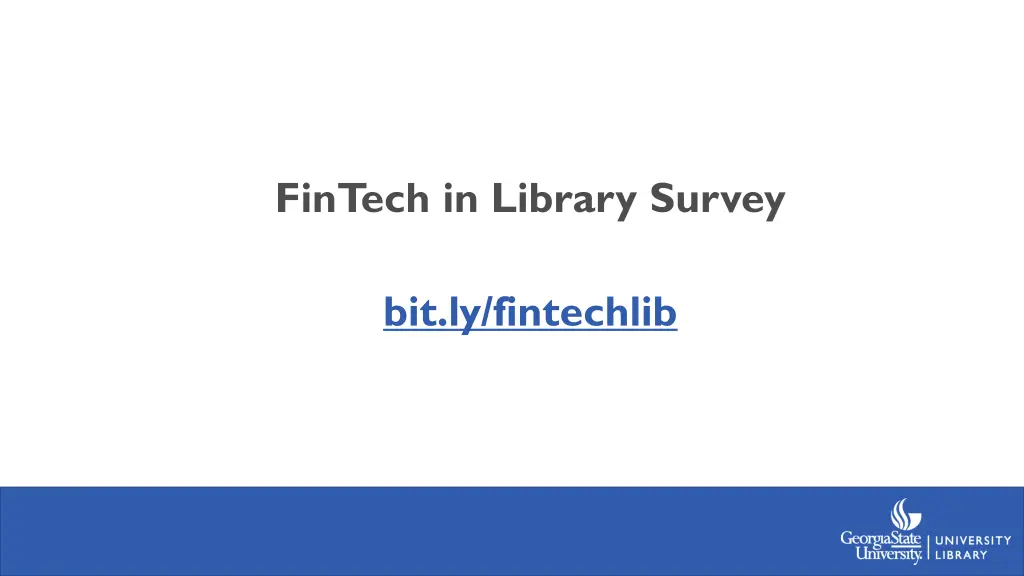 fintech in library survey