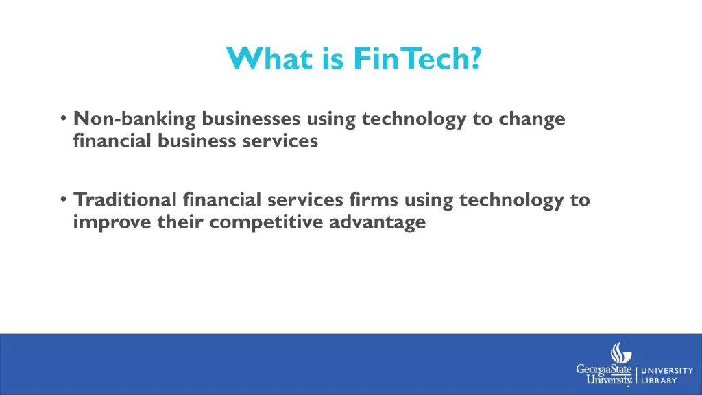 what is fintech