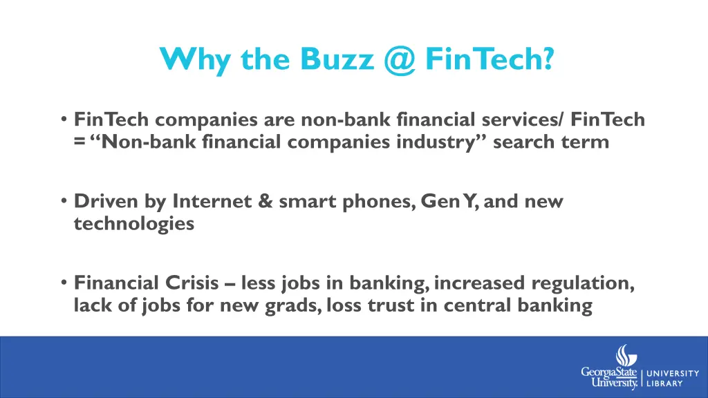 why the buzz @ fintech