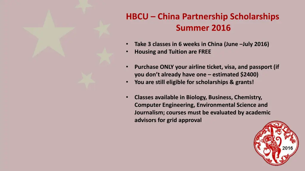 hbcu china partnership scholarships summer 2016 1