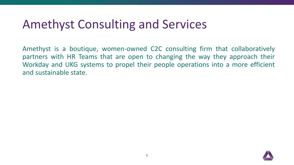 amethyst consulting and services