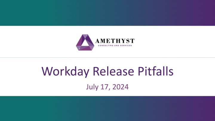 workday release pitfalls