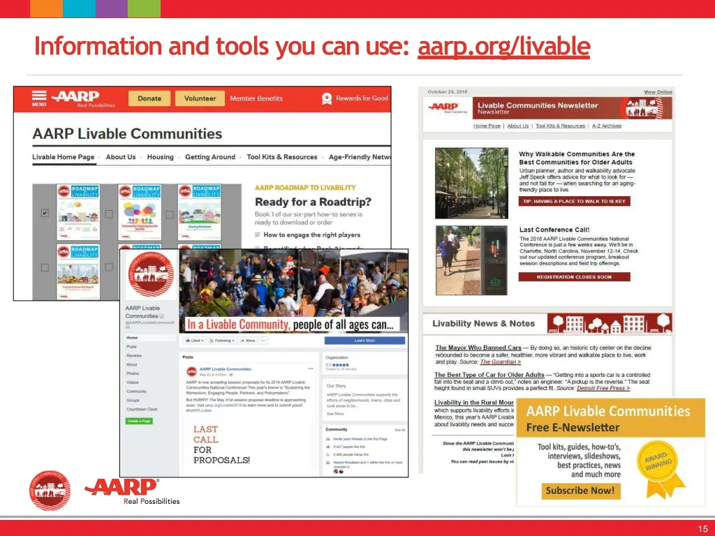 information and tools you can use aarp org livable