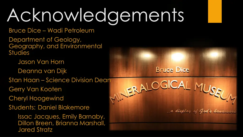 acknowledgements bruce dice wadi petroleum