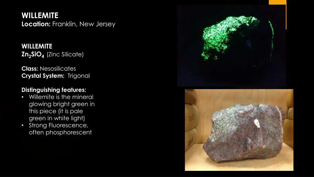 willemite location franklin new jersey