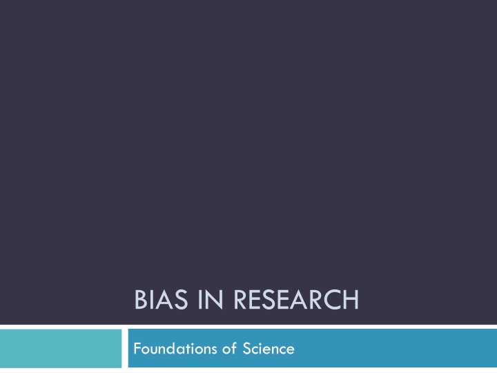 bias in research