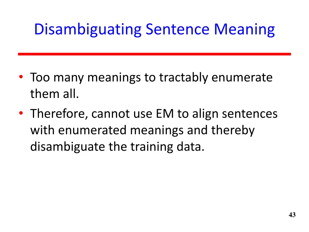 disambiguating sentence meaning