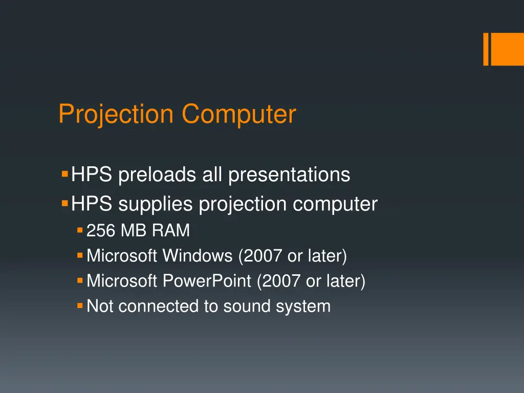 projection computer