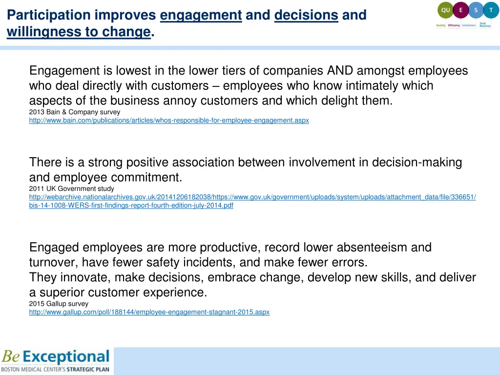 participation improves engagement and decisions