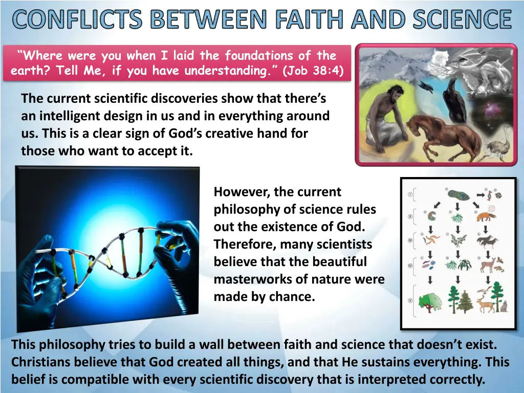 conflicts between faith and science