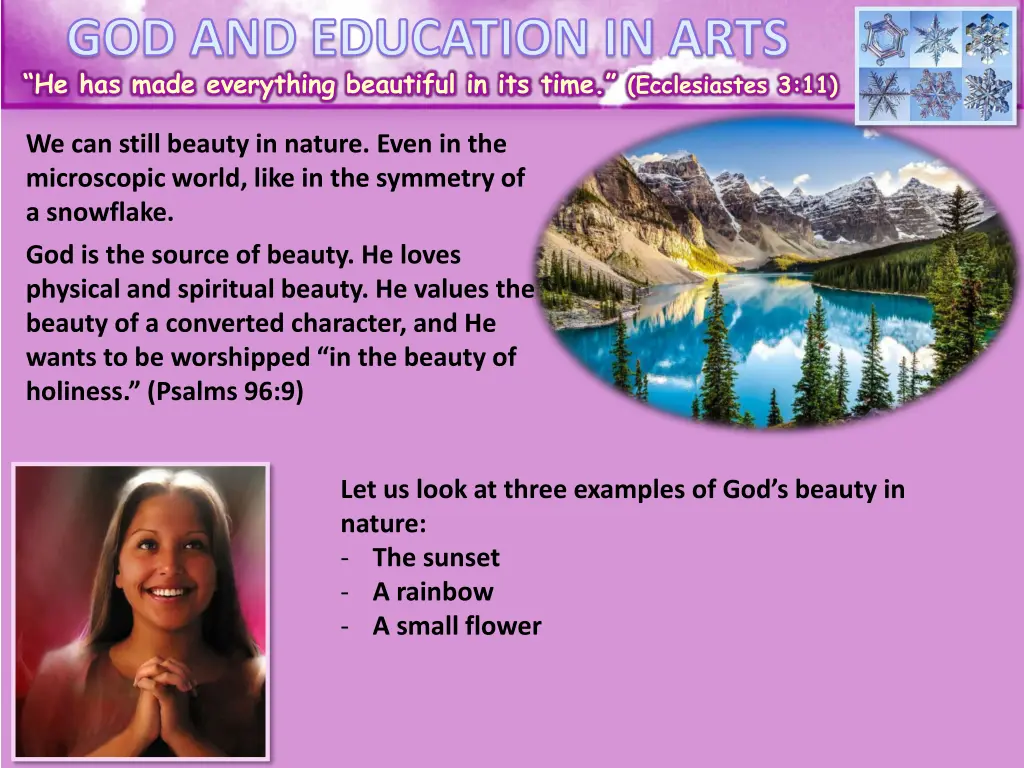 god and education in arts he has made everything