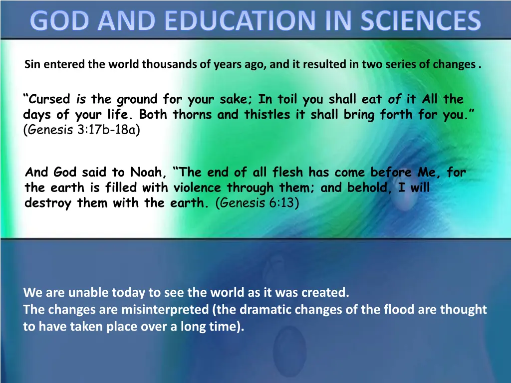 god and education in sciences 2