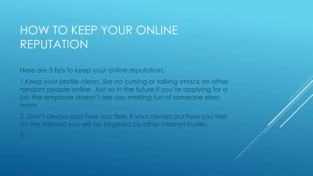 how to keep your online reputation