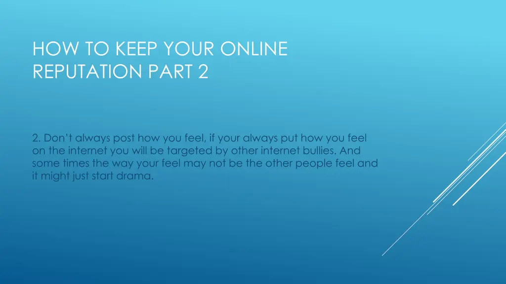 how to keep your online reputation part 2