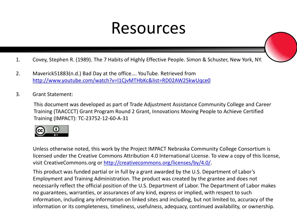 resources