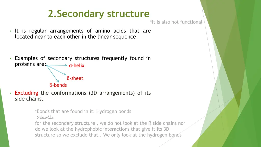 2 secondary structure