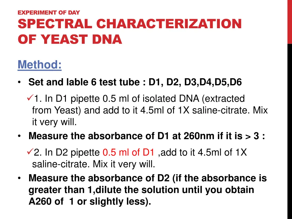 experiment of day spectral characterization 3