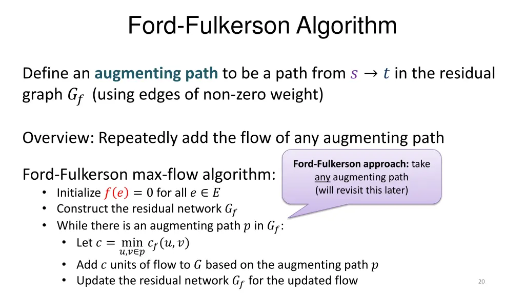 ford fulkerson algorithm 1