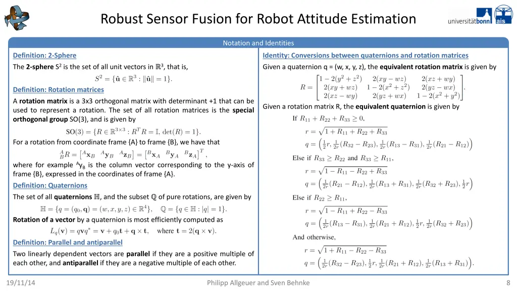 robust sensor fusion for robot attitude estimation 7