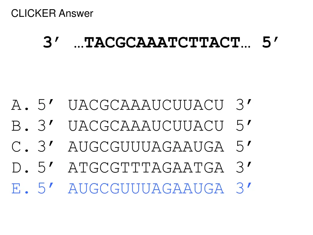 clicker answer