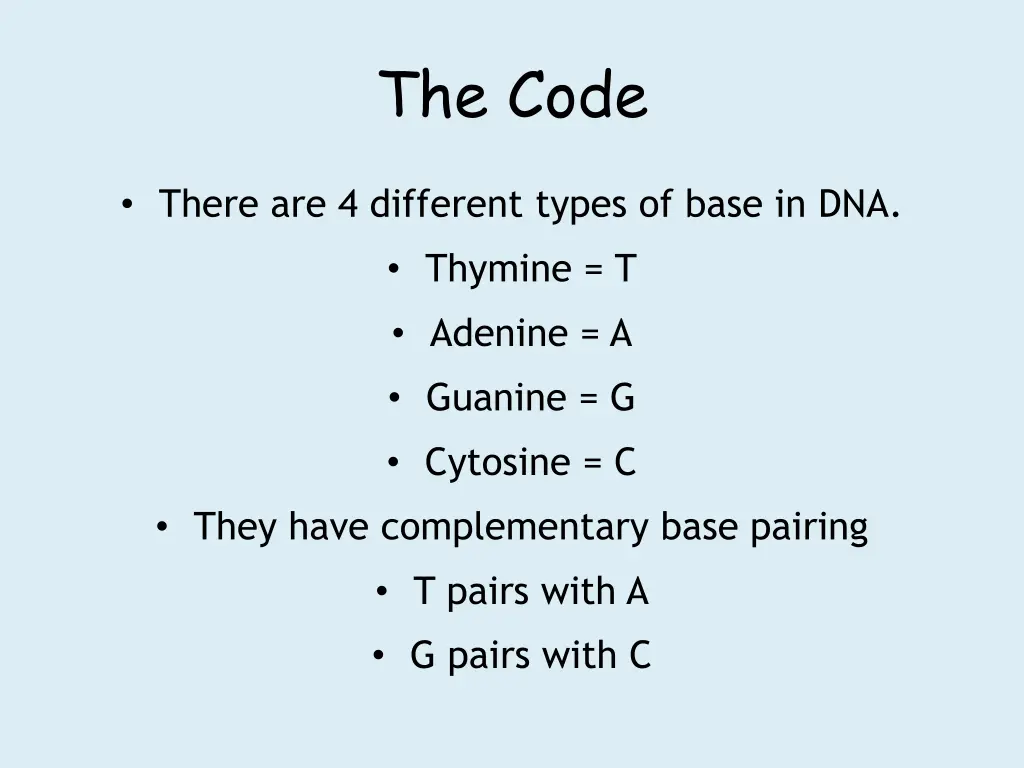 the code