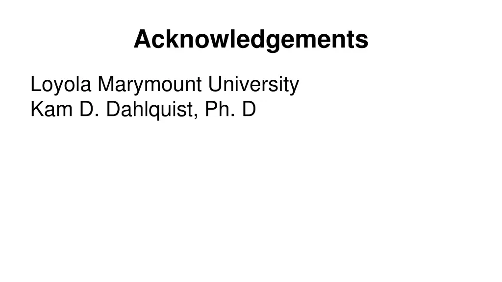 acknowledgements