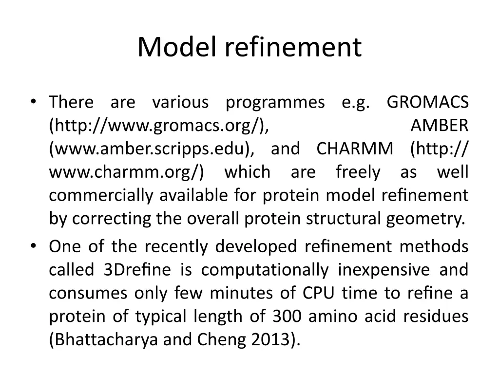 model refinement