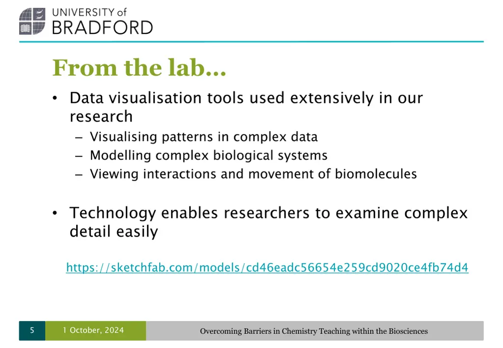 from the lab data visualisation tools used