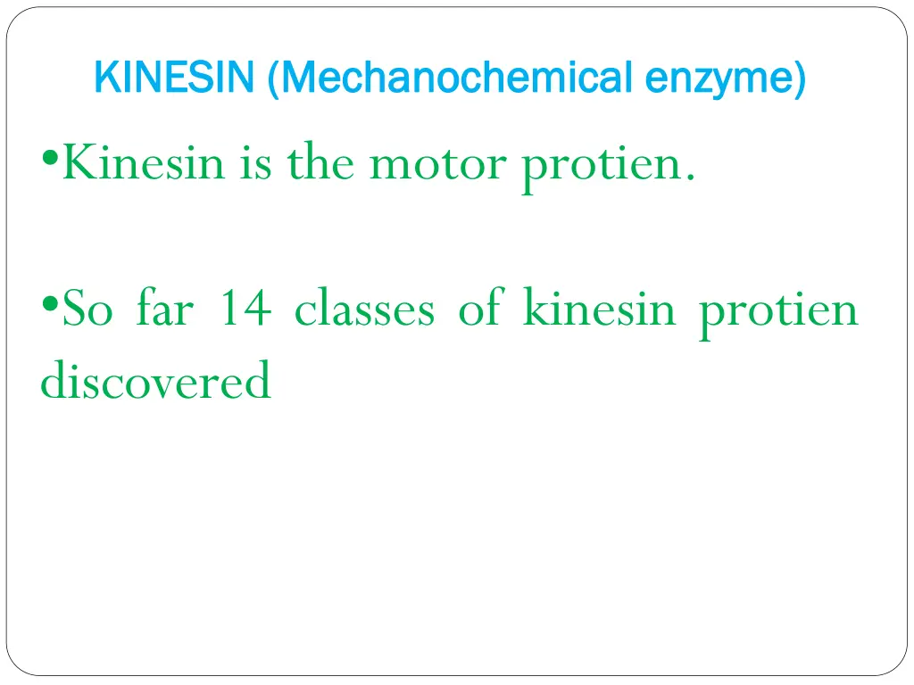 kinesin kinesin mechanochemical mechanochemical