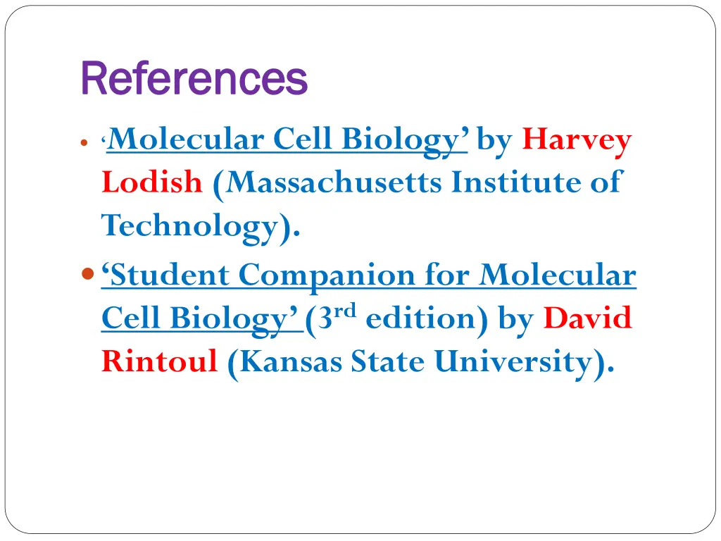 references references