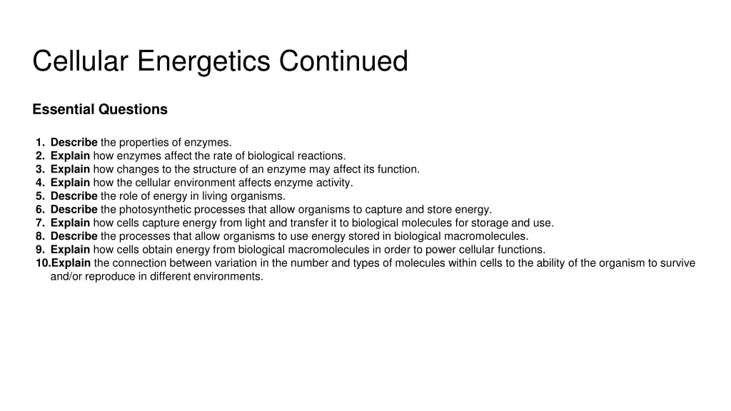 cellular energetics continued 1