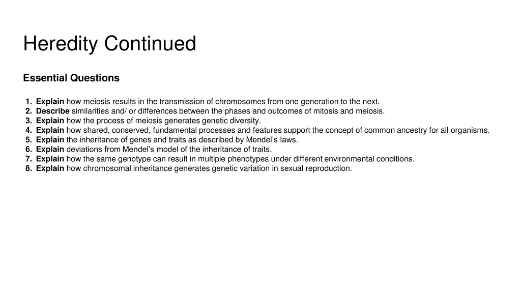 heredity continued 1