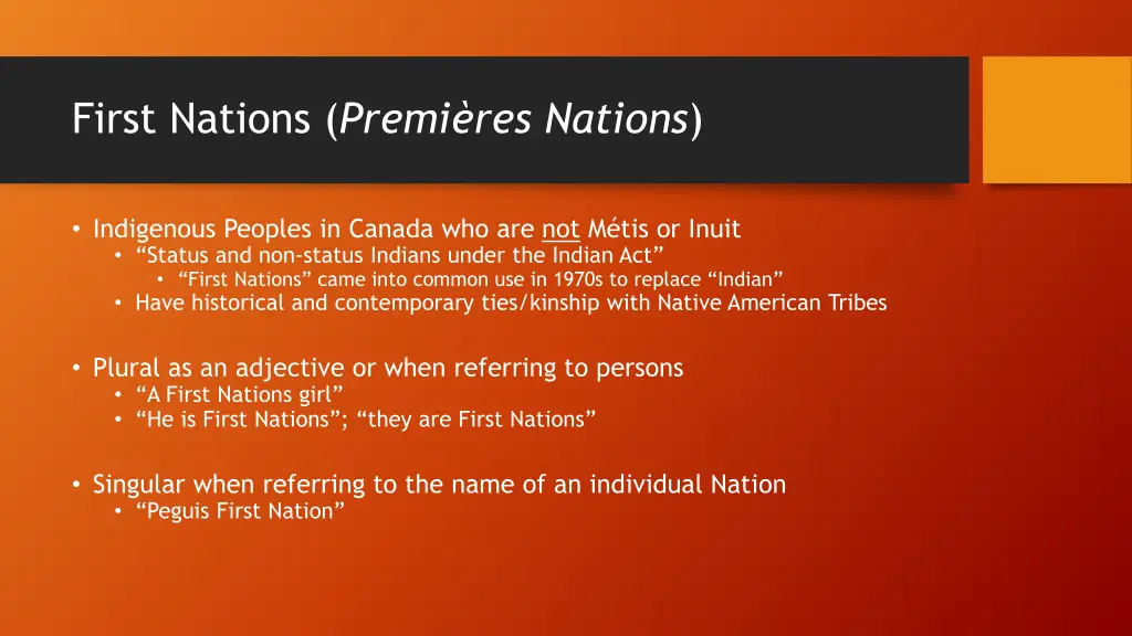 first nations premi res nations