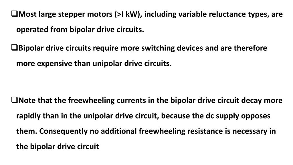 most large stepper motors i kw including variable