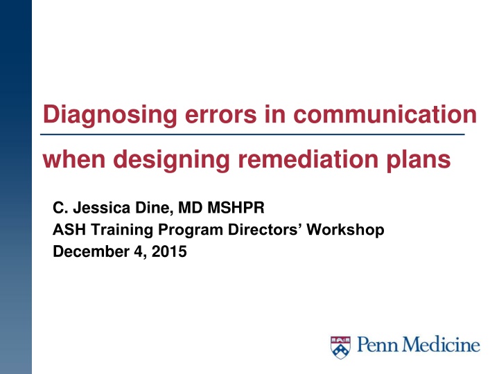 diagnosing errors in communication