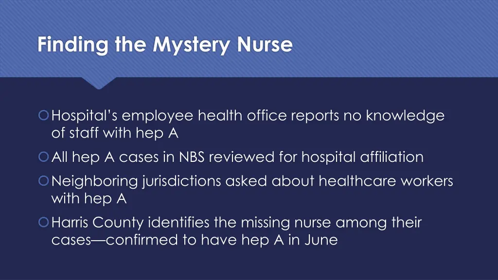 finding the mystery nurse