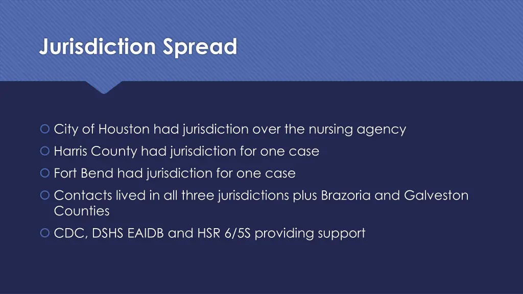 jurisdiction spread