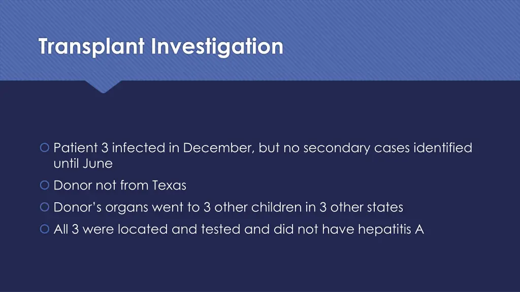 transplant investigation