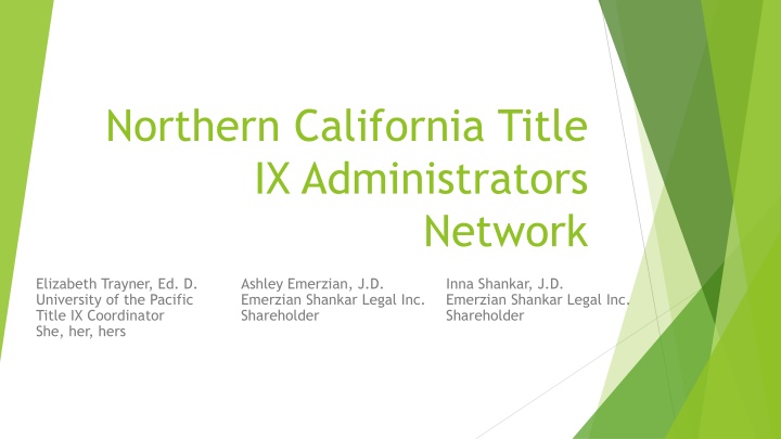 northern california title ix administrators