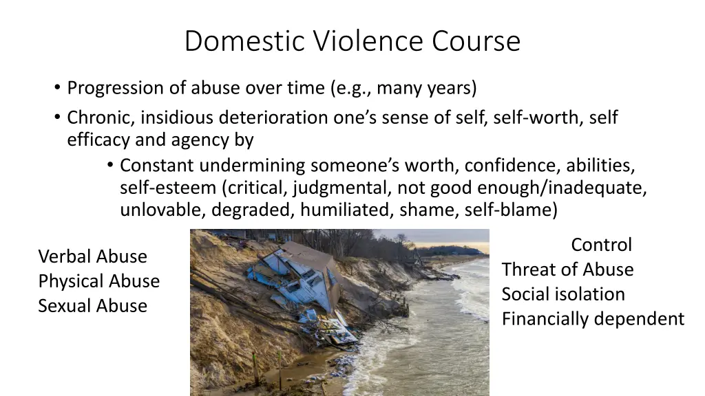 domestic violence course 1